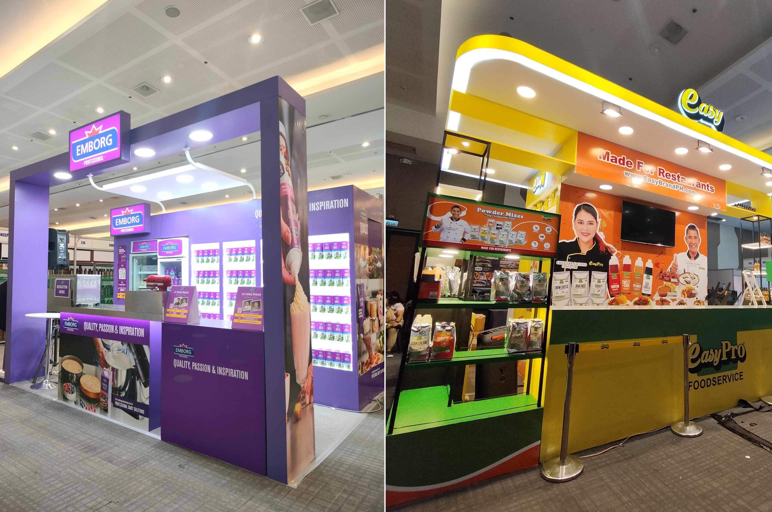 Easy Brand & Emborg Booth - World Food Expo Davao