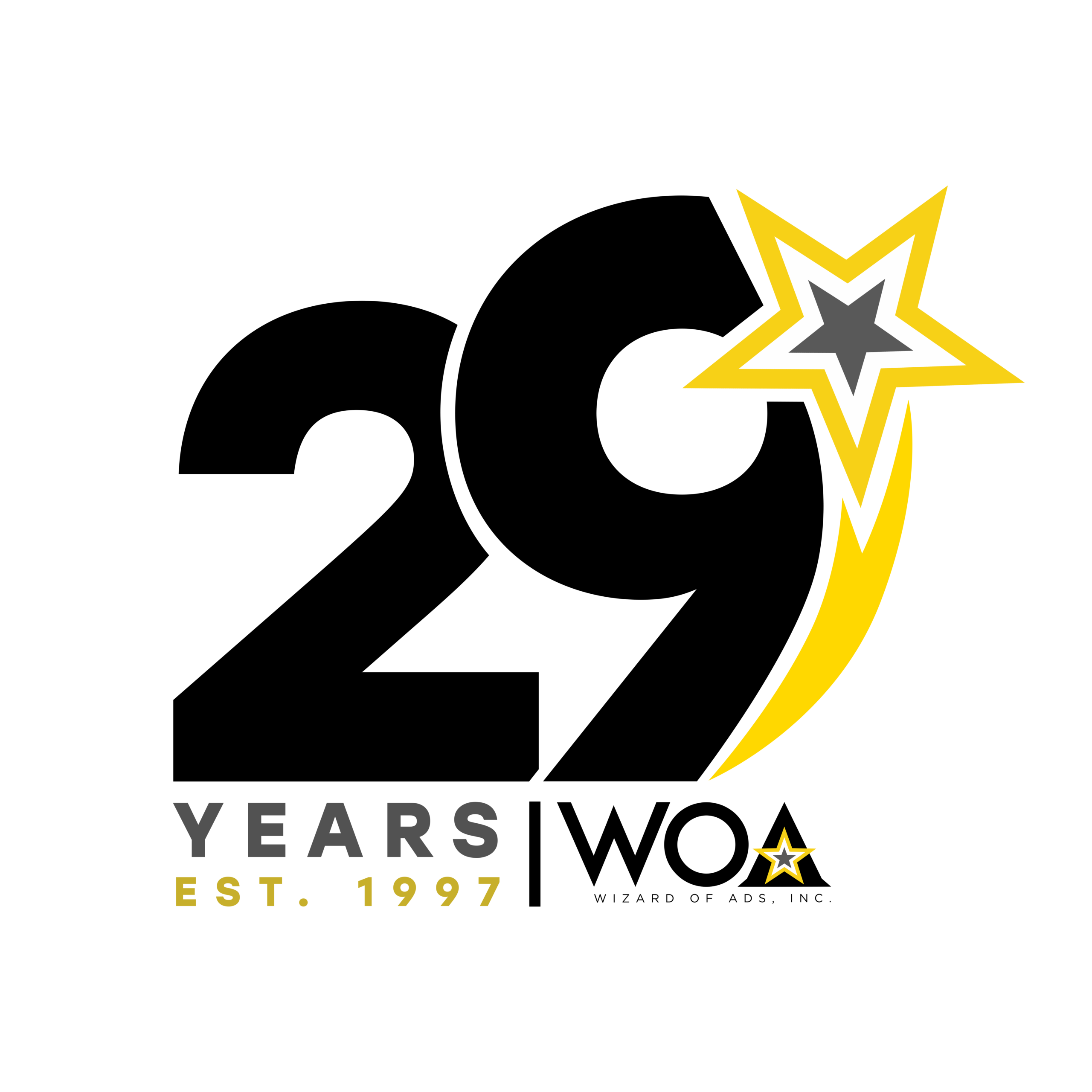 29 YEARS LOGO - WOA